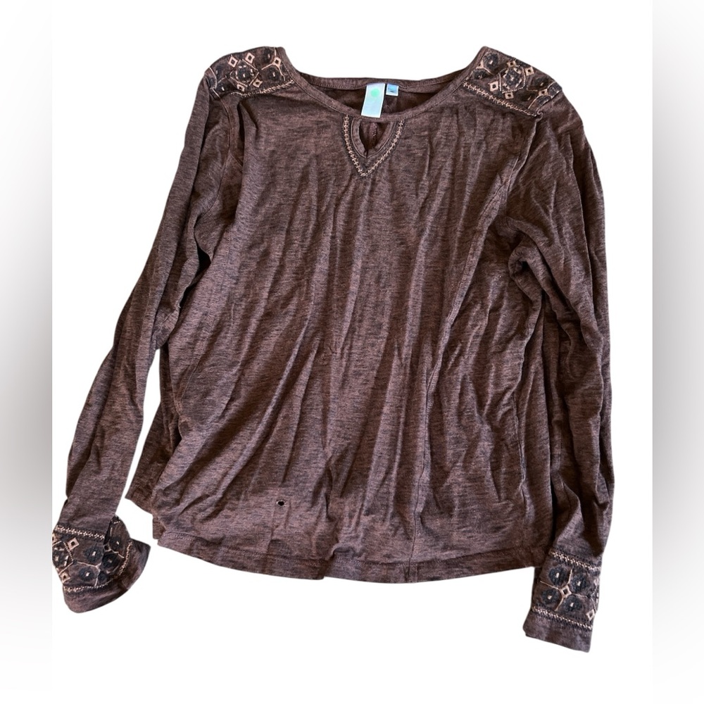 Aventura Brown Women's Top Long Sleeve